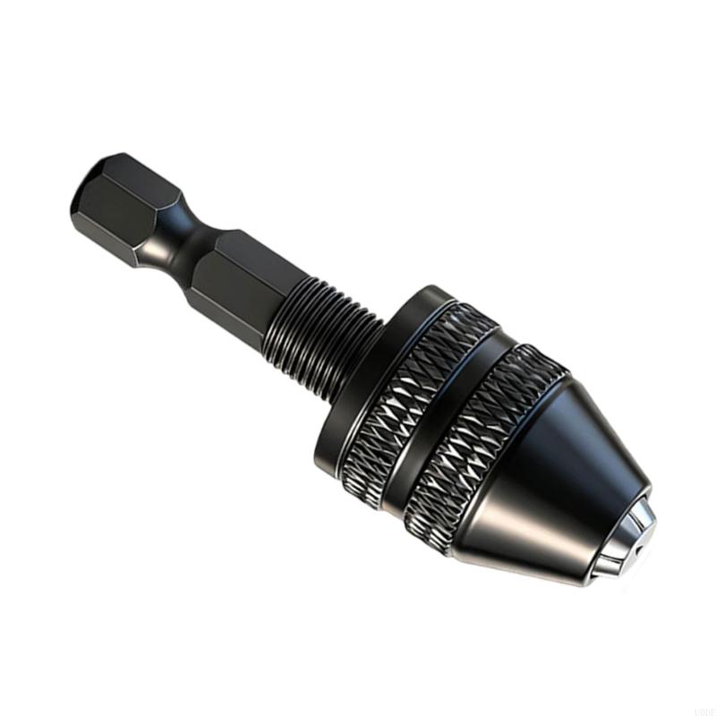   Metal 3 Jaw Chuck Hexagonal Shank Suitable for Pneumatic Drills Craftsmen DIY Applications Quick Tool Less Installation