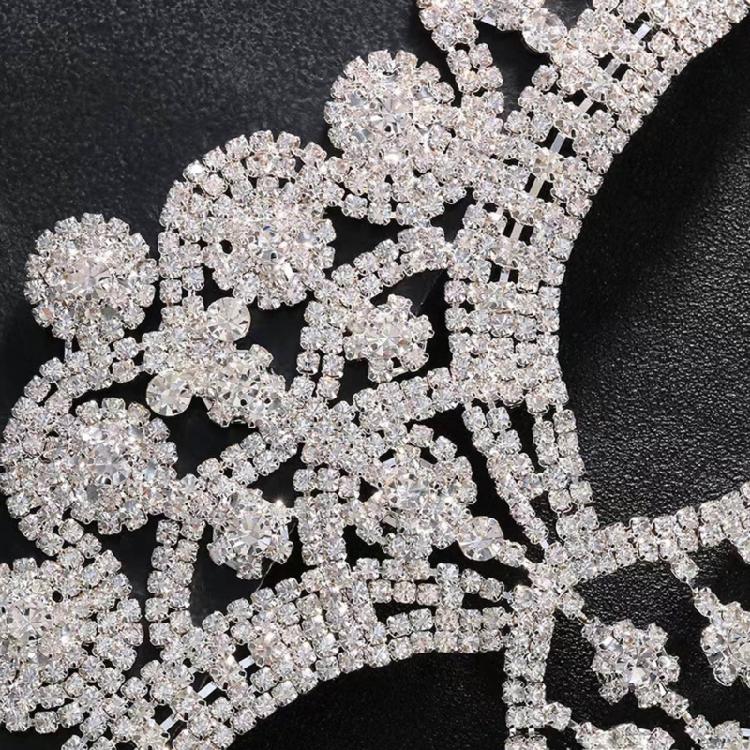 Indian Tassels Veil Mask for Face Women Rhinestones Face Mask Masquerade Dance