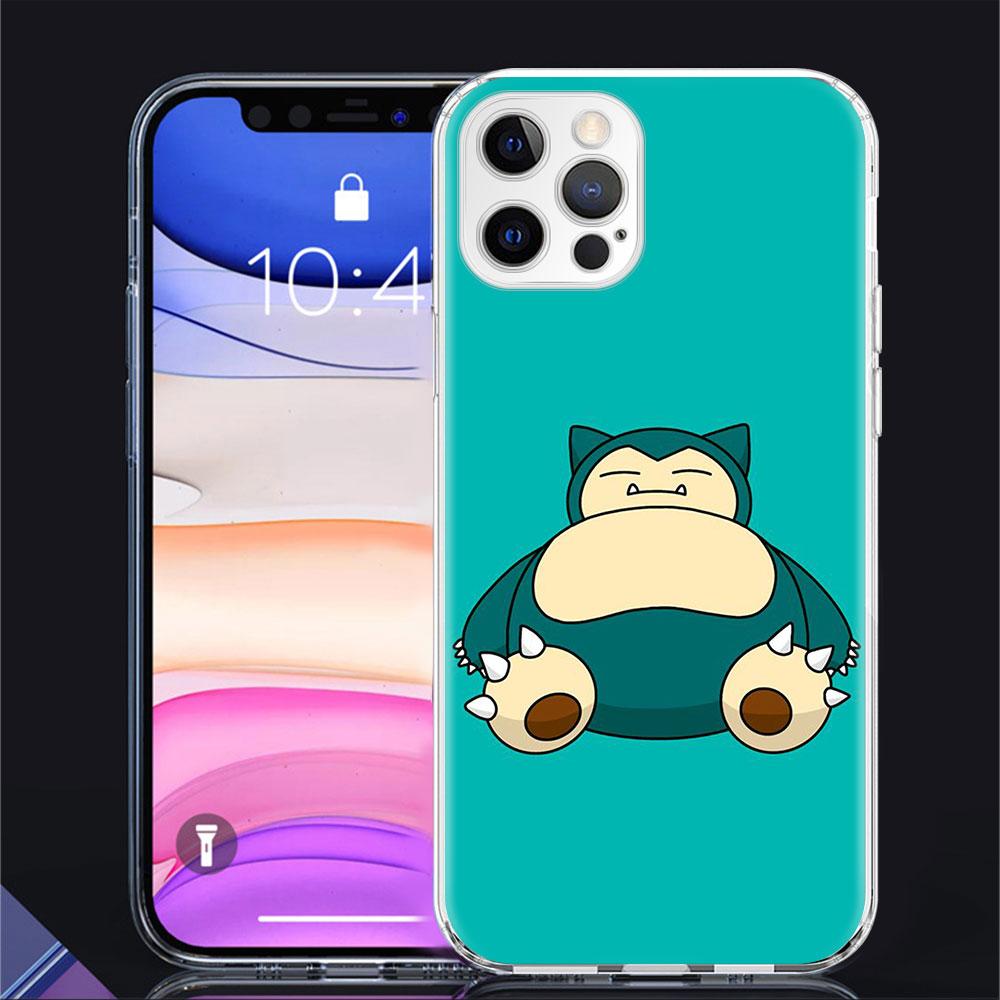 Klarer Fall für Apple iPhone 11 14 13 Pro 12 7 8 Plus SE 2022 XR X XS Max 6 6S 14Pro Silikon-Telefonabdeckung Pokemon Cute Cartoon