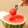 Stainless Steel Ice Cream Scoop with Trigger Release Melon Baller for Fruit Desserts Rust-Resistant Dishwasher Safe Essential Kitchen Tool for Home