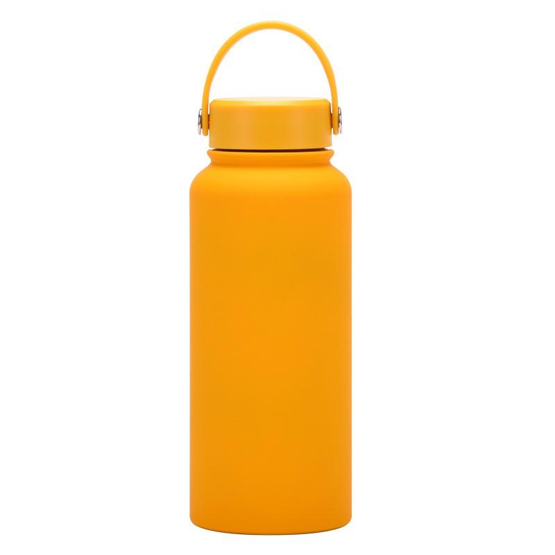 1L Stainless Steel Vacuum Insulated Water Bottle With Wide Mouth Portable Outdoor Sports Travel