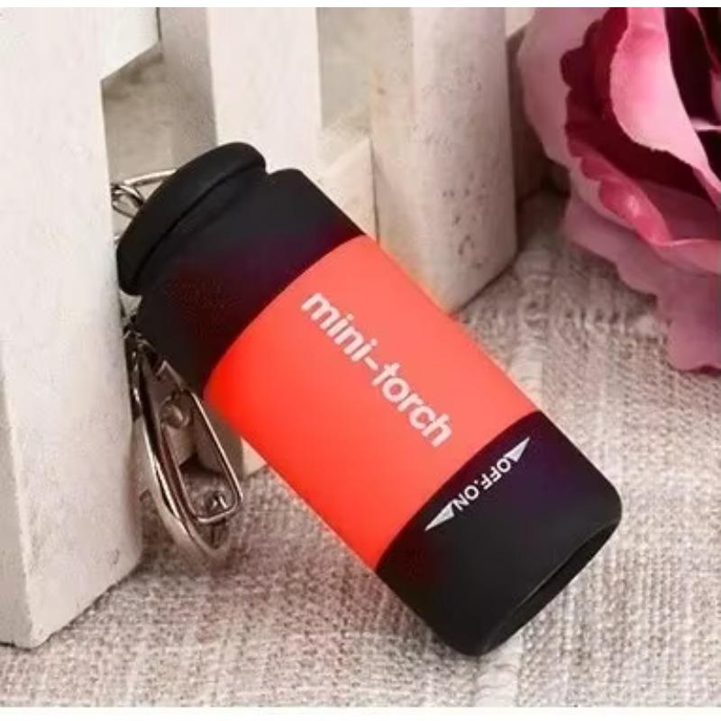 Outdoor Keychain Flashlight Rechargeable LED Mini Pocket Flashlight For Camping Hiking Emergencies