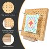 Wooden Crochet Block Plate Reusable Handcrafted Crochet Knitting Board Square Crochet Weaving Knitting Blocking Mat