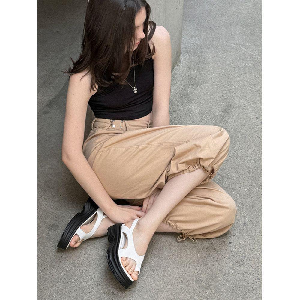 

Lazy Anne Audrey Flip-Flop Platform Sandals (4cm)_APH594 l 3colors WHITE