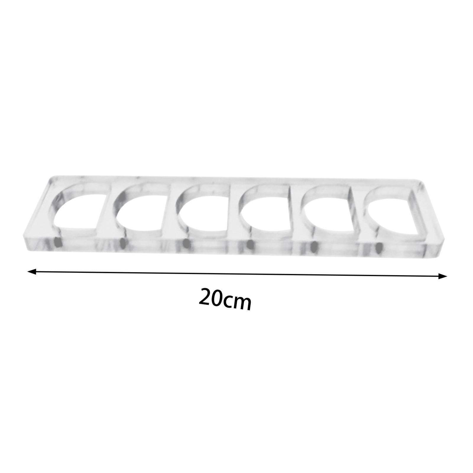 Macaron Display Stand Transparent Rectangle 6 Holes Dessert Display for Events Restaurant Sandwich Bread Biscuit Birthday 2530₽