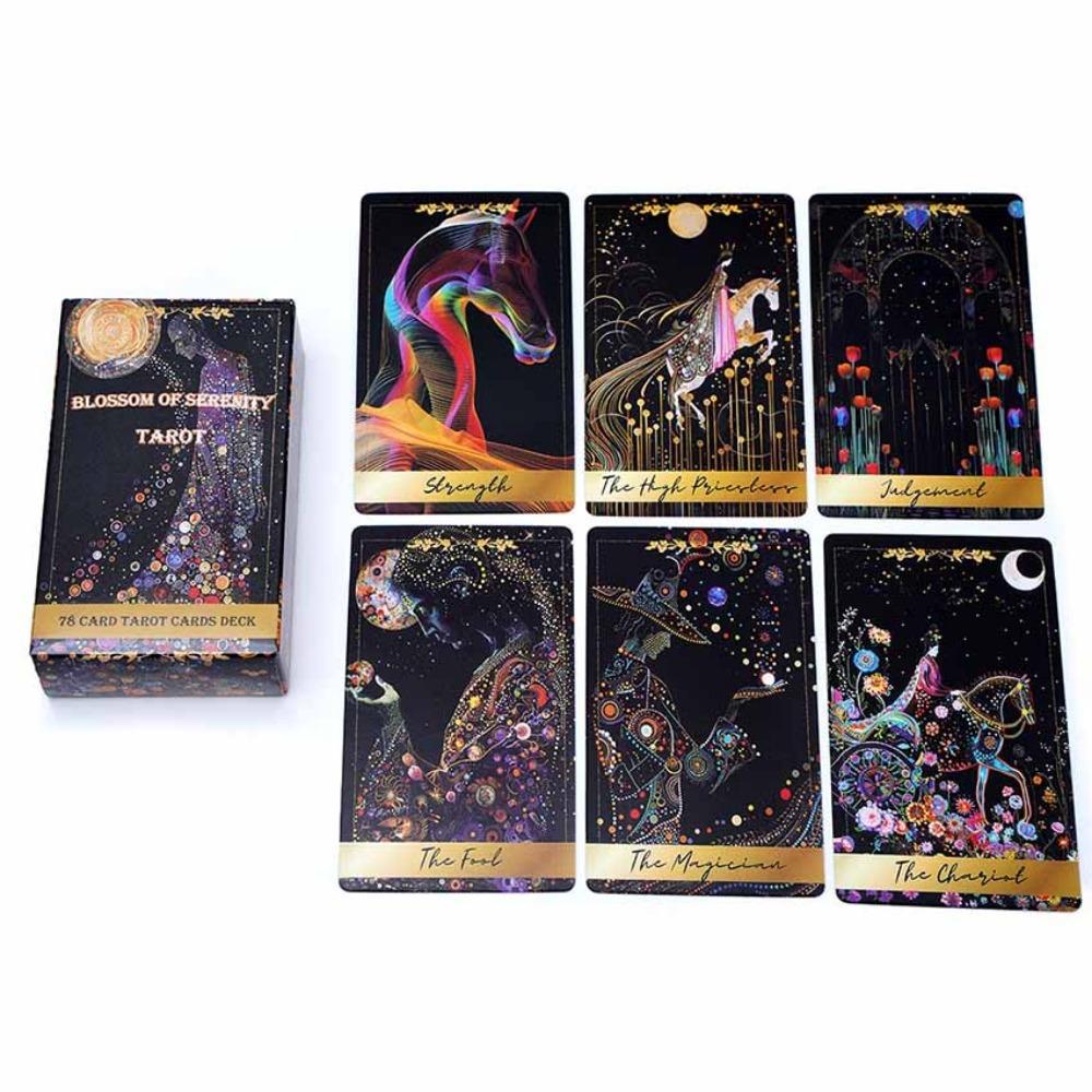 Blossom of Serenity Tarot Deck 78 Pcs Tarot Cards 10.3*6cm