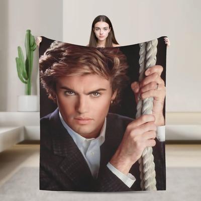 George Michael Cooler Sänger Decke Ultra Weich Überwurfdecken für Sofa 50x60 Zoll Mehrere Größen Tagesdecken