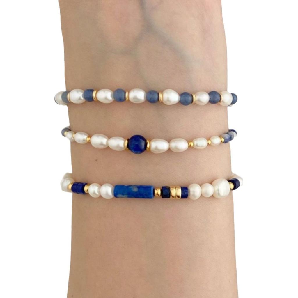Blue Blue Healing Pearl Bracelet Premium Design Romantic Fashion Jewelry Bracelet Small Fresh