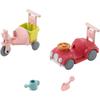 Sylvanian Families EPOCH Tricycle and Car Set ST Mark Certified Toy for Dollhouse Ages 3 and Up