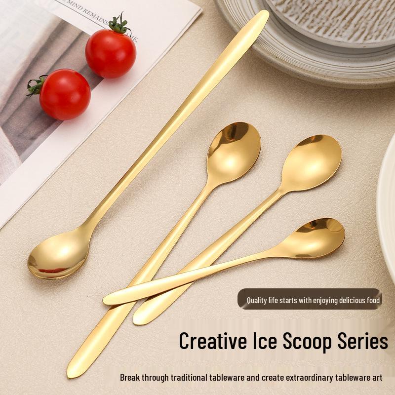 Elegante Edelstahl-Löffel für Desserts, Kaffee und Honig - Design mit Vogelnester-Tremella, Perfekt für Hochzeiten