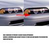 2 Stück Scheinwerfer-Augenbraue, glänzend schwarz, Zierleiste vorne links rechts, Dekoration für E39 1997-2003