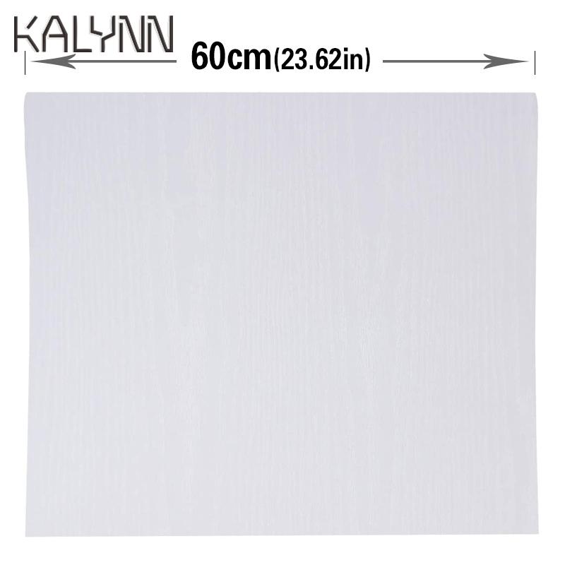 White Wood Self-Adhesive Wallpaper for Kitchen Cabinet Locker Vinyl  Liner Sticker 60cm Width Desktop Decoration Contact Paper