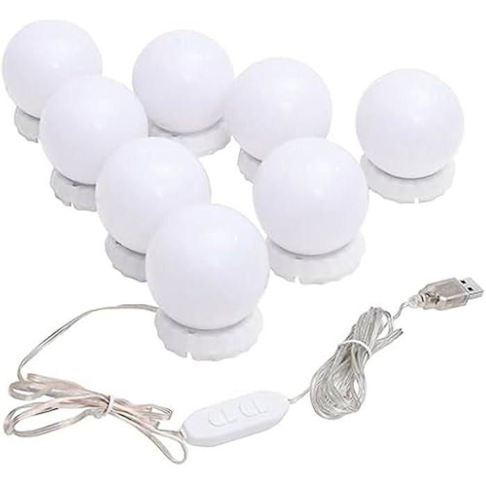 Lampe de Miroir - VIDAXL - 8 Ampoules LED - Blanc Chaud - Salle de Bain - Intérieur