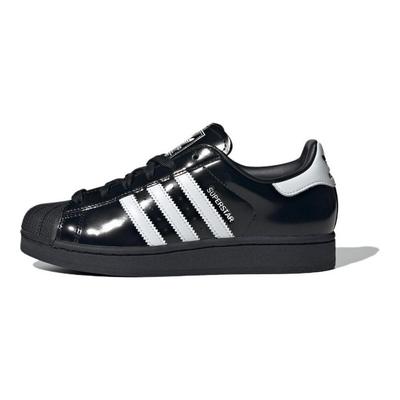 Superstar 2 Black White Patent Leather Women Sneakers Core-Black Cloud-White JH7756