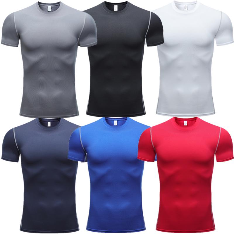 

Men s Quick-Dry Short Sleeve Training Shirt for Running & Basketball (Spring/Summer/Autumn) 2XL білий