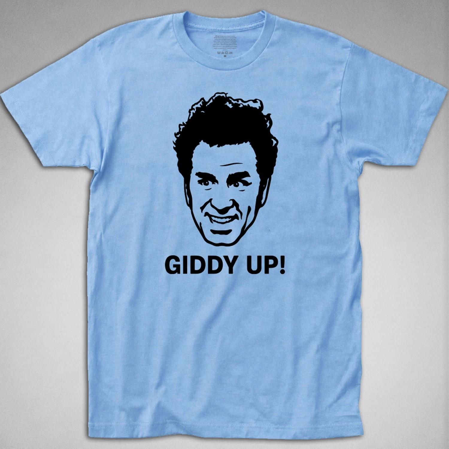 Kramer Giddy Up T Shirt seinfeld krameria jerry george costanza sitcom 90s cosmo M