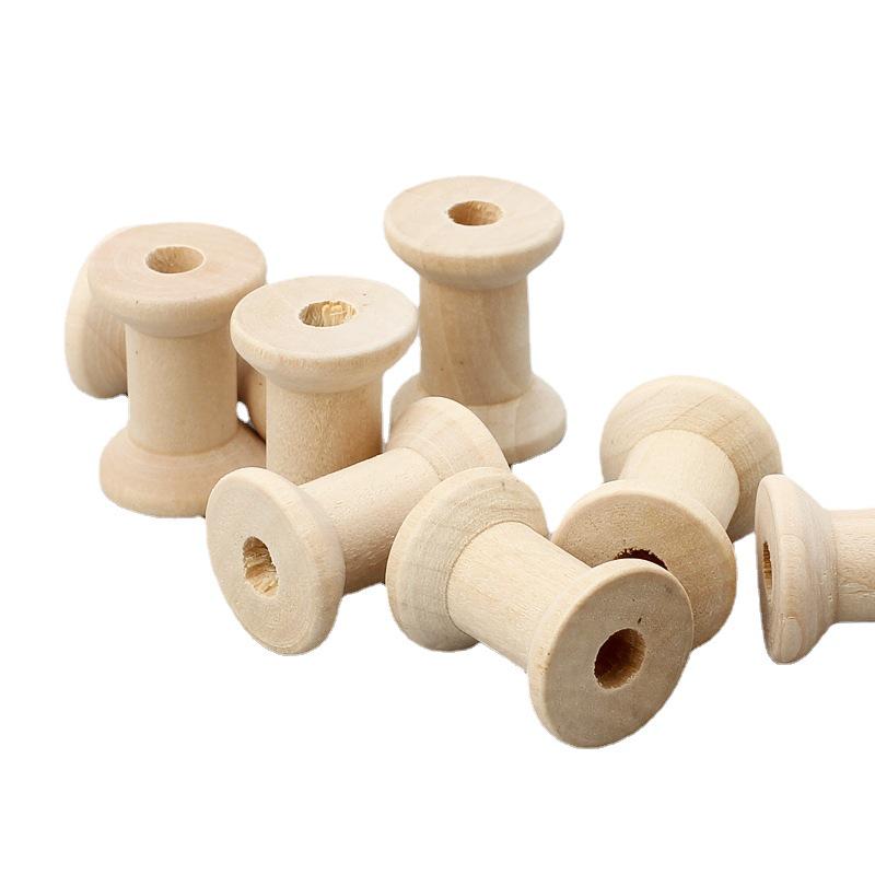 Vintage Wooden Spool DIY Coil Retro Nostalgic Log
