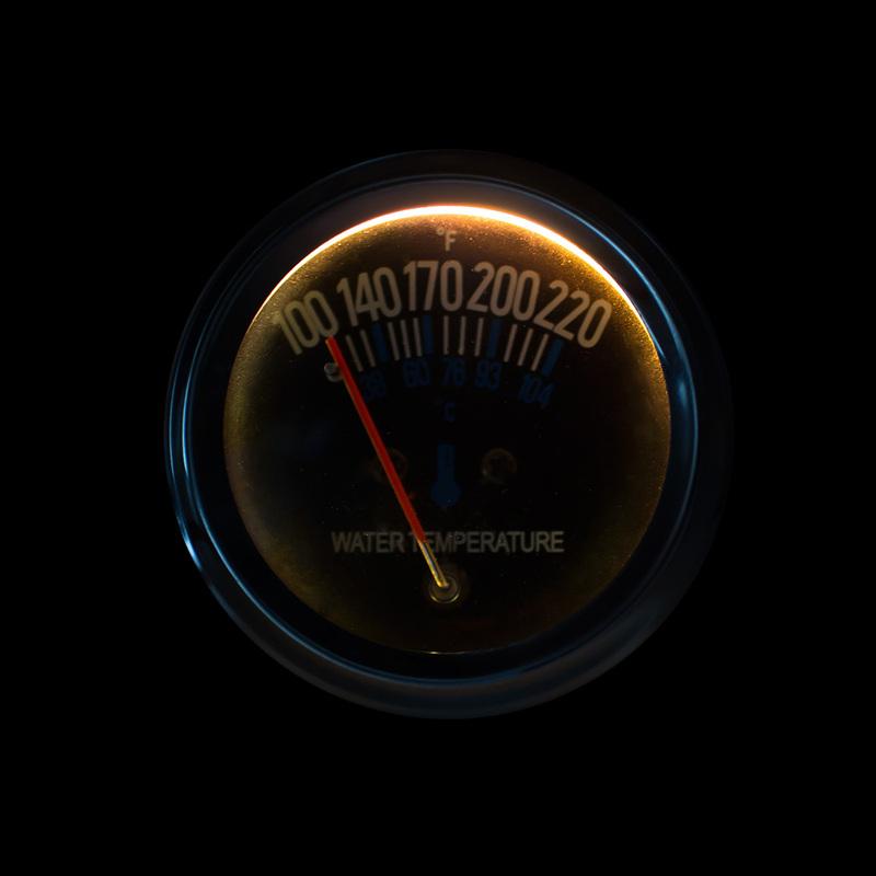 2inch 52mm Electrical Mechanical Car 12V DC Water temp Temperature Gauge Black Face Fahrenheit Water Temp meter