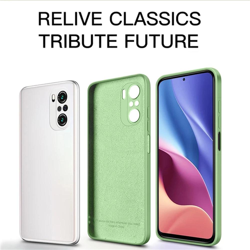 Hülle für Xiaomi POCO F3 Original Funda poco f3 Flüssigsilikon Weiche Rückabdeckung Fundas Coque Kamera Schutz Rückabdeckung