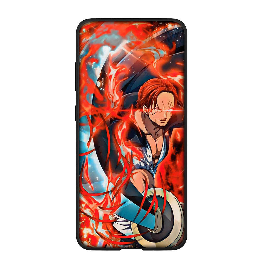 Case for iPhone 17 15 16 Plus Redmi Note 14 12 11 13 Pro Max Huawei P30 P20 Lite OPPO A60 A40 A80 A38 A54 Shanks Funda One Pieces Luffy Red Hair Cover