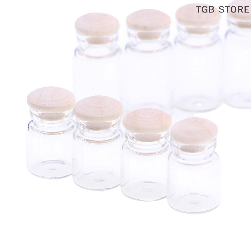 4Pcs/set DollHouse Mini Candy Jar Kitchen Food Play Scene Transparent Storage Jar