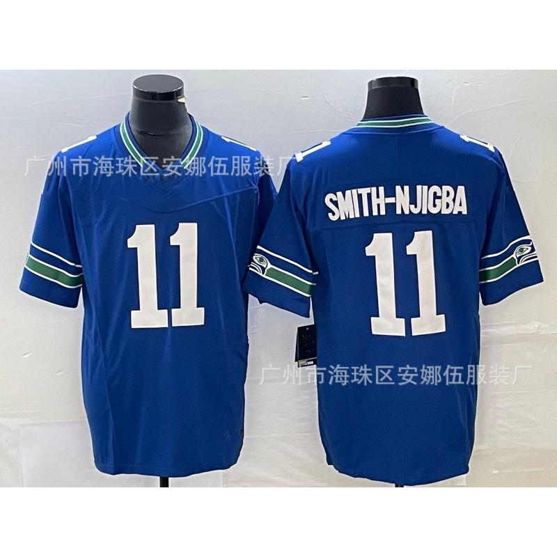 Mens NFL Seattle Seahawks Retro Football Jersey Fan Support - 21 9 12 16 11 Cotton Blend Performance Wear