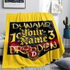 1 Stück Dynamo Dresden Benutzerdefinierter Name Gemustert Flanell Decke Geeignet Für Alle Jahreszeiten Für Heimdekoration Wärme Und Komfort Geschenke Feiertagsgeschenk