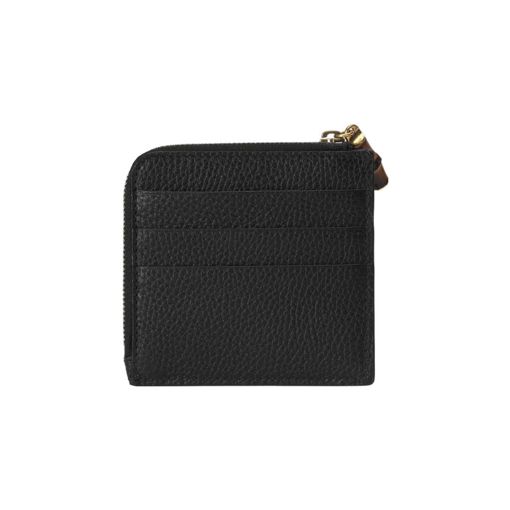 GUCCI Leather Card Holders Regular Women's Black (Unisex) Card Holders 739497 AABXM 1000