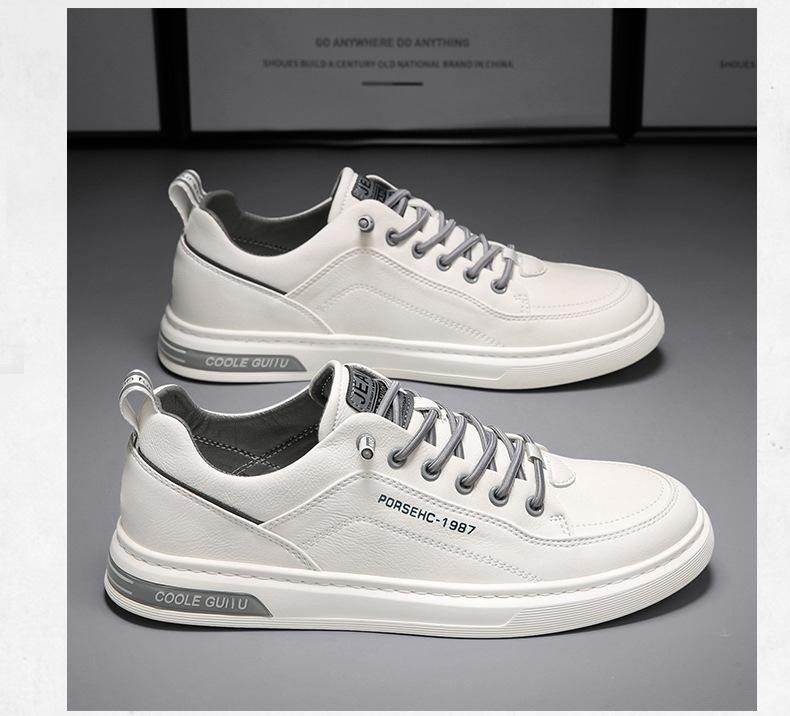 Fashion Men's Shoes Spring 2024 New Men's Casual Board Shoes Trend with Sports Small White Board Shoes Korean Version Men's Shoes