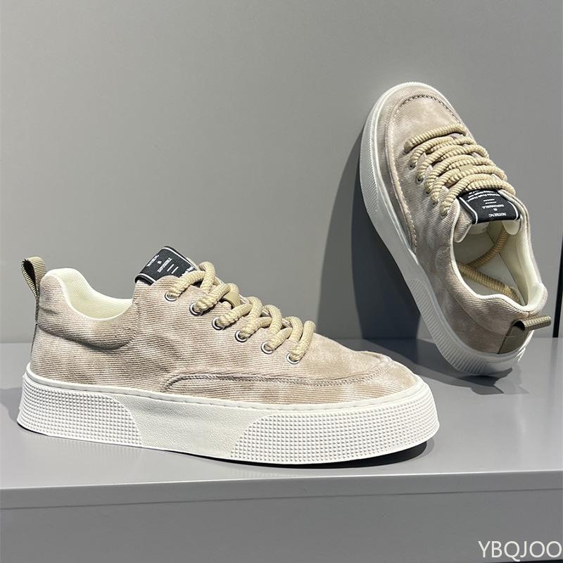 Fashion Men's Shoe Trend 2025 Spring New Casual Breathable Soft Soled Canvas Shoes Lightweight and Simple Casual Board Shoes Sneakers