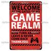 [MyPlate] Game Metal Sign Retro Sign Tin Sign Indoor Party Sign Pub Club Plate Bar Sign Pub Club Plate Summer Home Decor