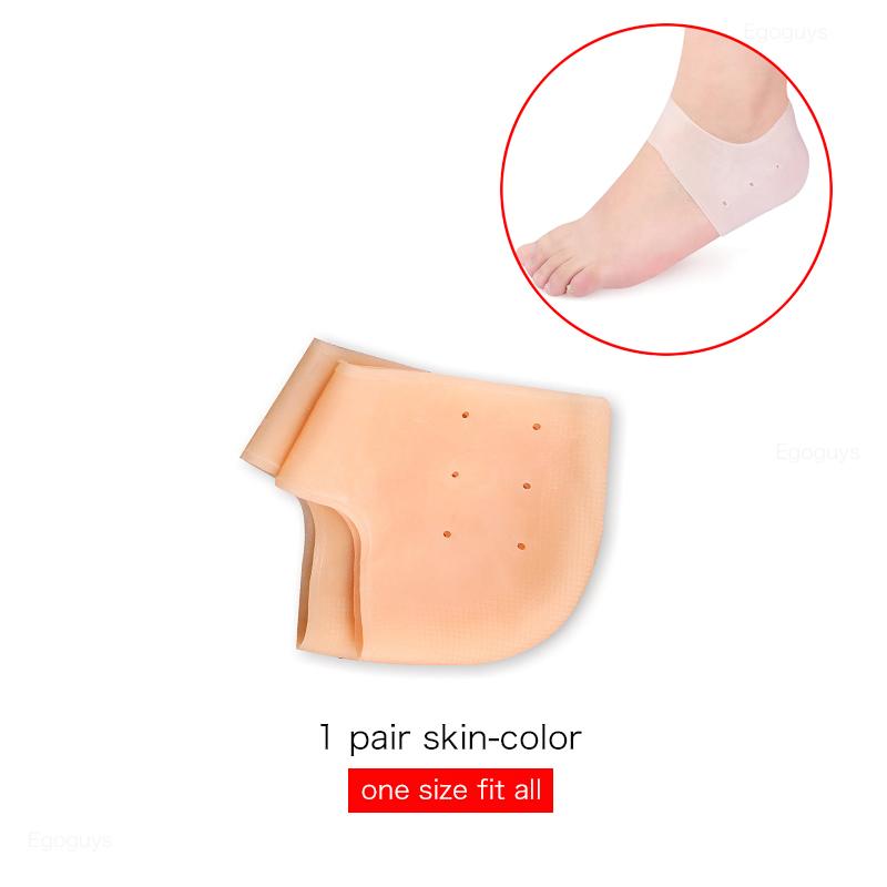 2 Pieces Heel Silicone Protector Protective Sleeve Heel Spur Pads for Relief Plantar Fasciitis Heel Pain Reduce Pressure on Heel