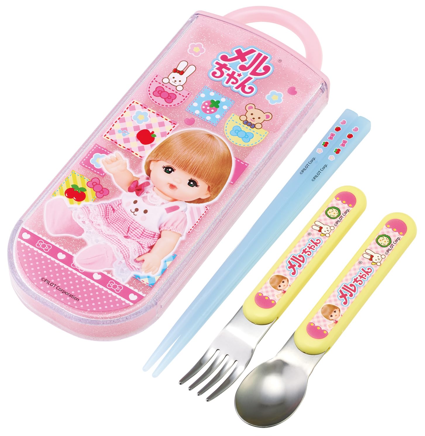 

Набор детских ланч-боксов Skater Trio, наклейка для имени, антибактериальный, палочки для еды, ложка, вилка, столовые приборы, Япония, для детей, сдвижной тип, в комплекте,