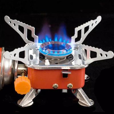 Cuisinière carrée pliable en acier inoxydable Portable Camping en plein air brûleur cuisinière ustensiles de cuisine voyage pique-nique barbecue four à gaz