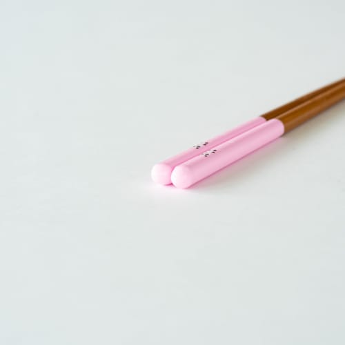 Sunny Life Design Children's Chopsticks, Dishwasher Safe, Floating Panda Design, Pink, Natural Wood, 18cm, Ages 8-9, Made In Japan, Product Number 264