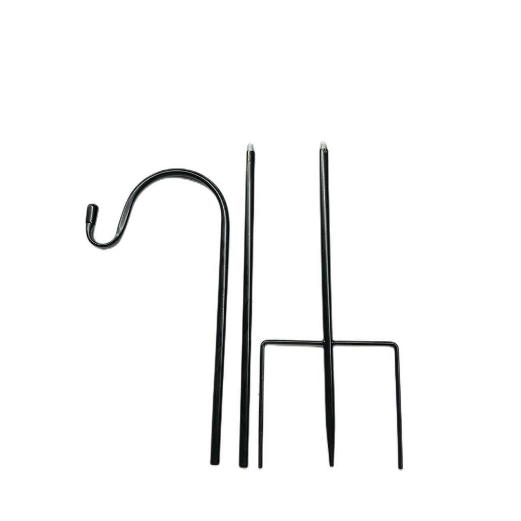 Wrought Iron Shepherd's Hook for Outdoor Bird Feeders, Lanterns, and Hanging Baskets