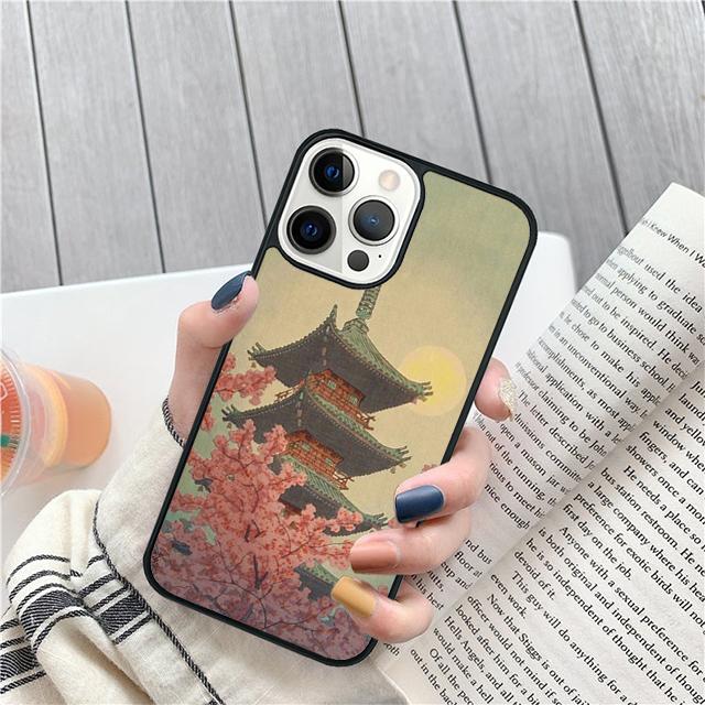 Ukiyo e Japanese style Art painting Cover For iPhone 17 Air 15 16 14 13 12 Pro Max 11 Pro Max Plus Phone Case Coque