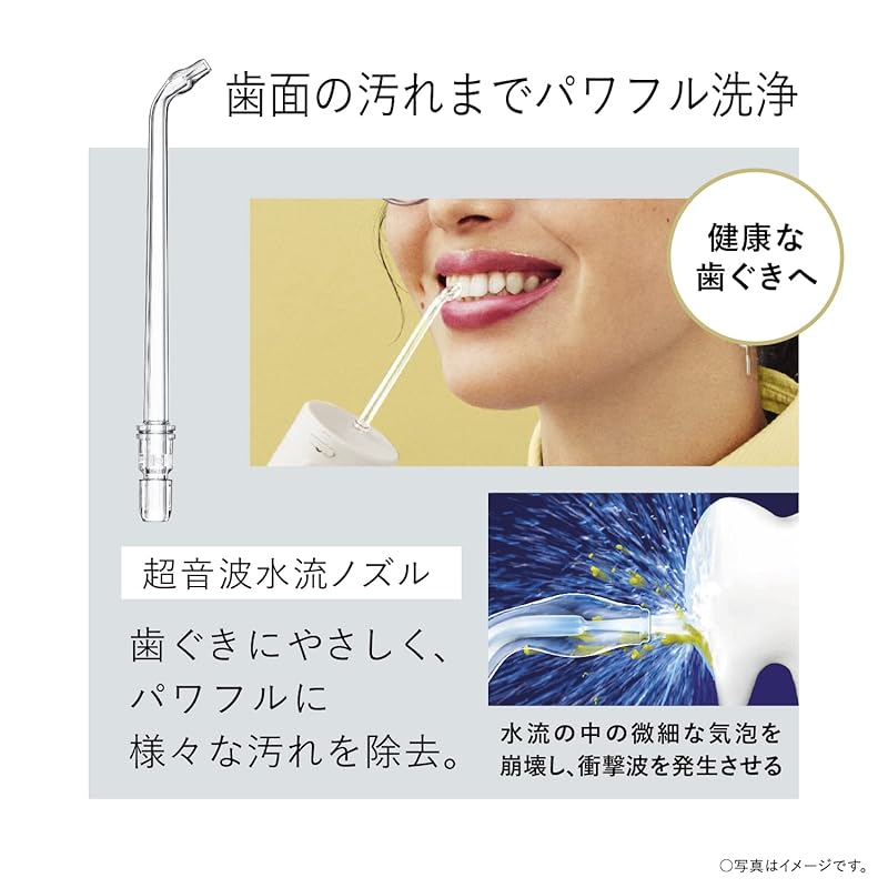 panasonic oral irrigator jet washer dolts ultrasonic water flow waterproof portable model white EW-DJ42-W