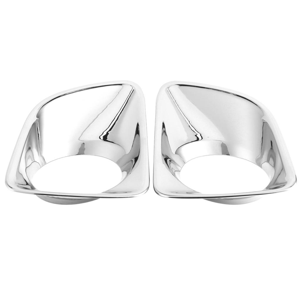2Pcs Front Fog Lamp Cover Trim Chrome Plating Foglight Decor Fit for Nissan Navara NP300 Frontier