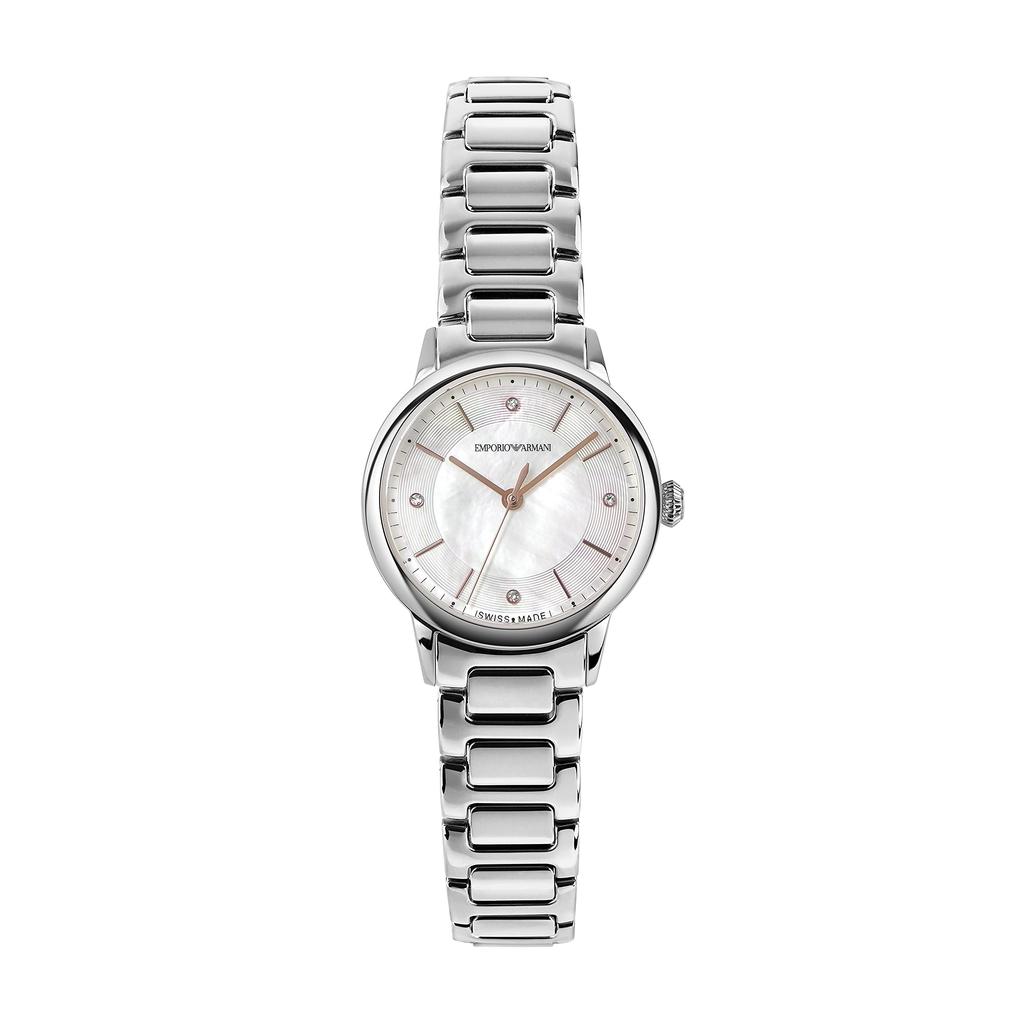 Emporio Armani Swiss Made ARS5300 Silver Watch Women's