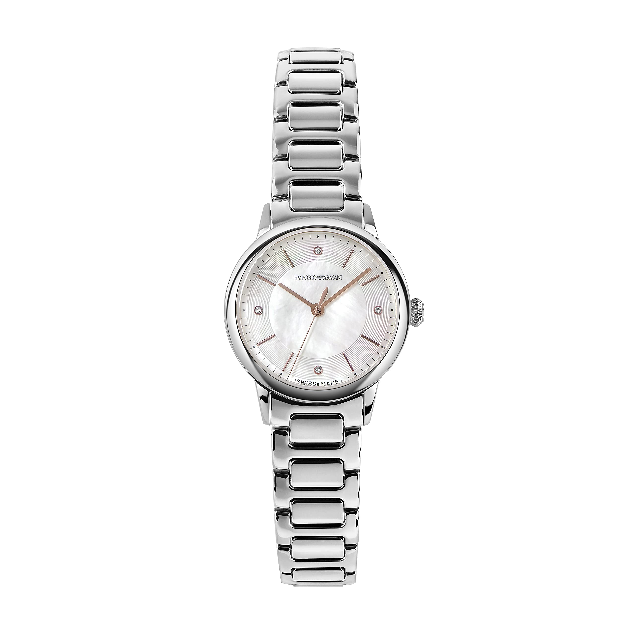 

Emporio Armani Swiss Made ARS5300 Silver Watch Women s