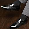 Men Formal Leather Shoes Slip On Black Pointed Toe Men Loafers Party Office Business Casual for Mens Dress Shoe Big Size 48