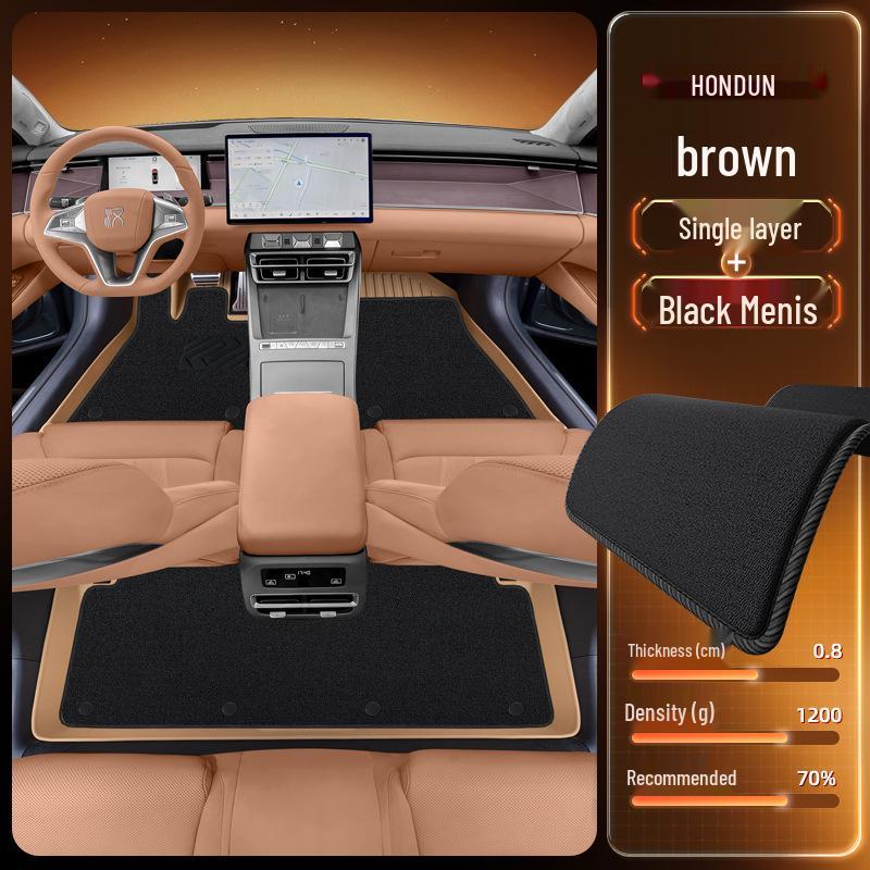 BYD Han L Floor Mats for TPEDM/EV25: New Car Interior Accessories for Driver and Passenger