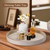 Secure Edges Round Leather Storage Tray For Household Safety Preventing Accidental Falls Suitable For Families