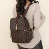A New Fashionable Backpack for Women with Retro Printed Letters and Large Capacity