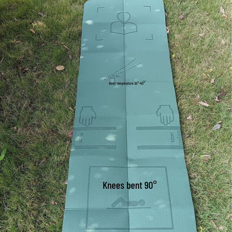 Yimai Foldable Military Green Abdominal Exercise Mat