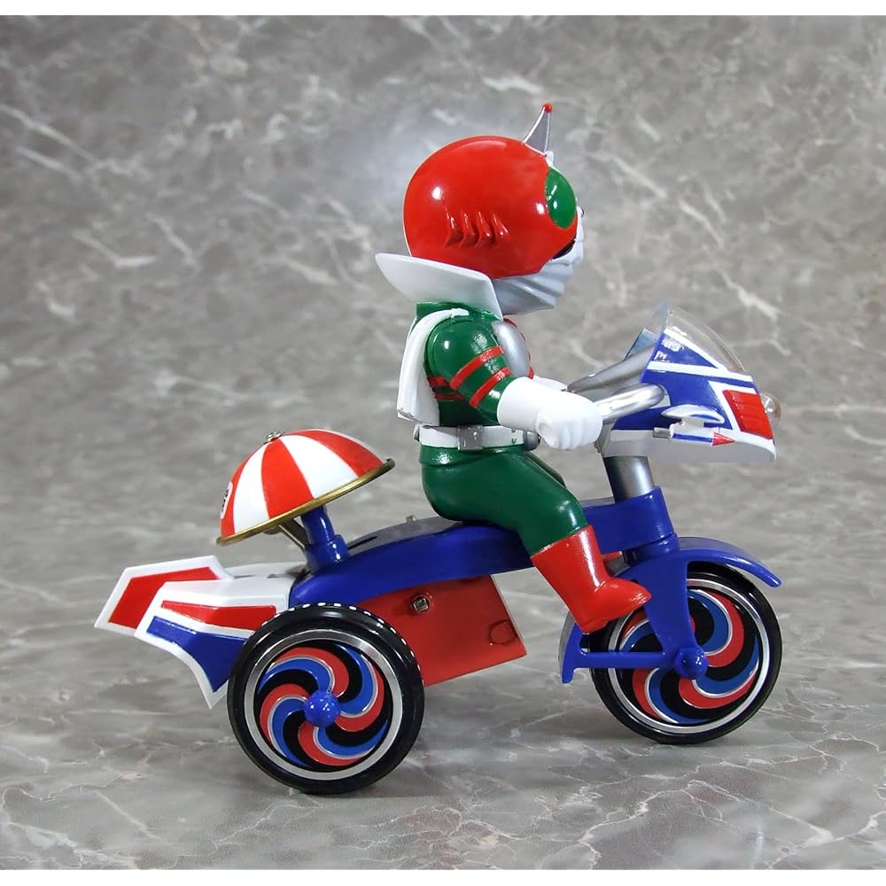 ART STORM EX Tricycle "Kamen Rider V3" Kamen Rider V3 B-Type Wind-Up Tricycle Figure