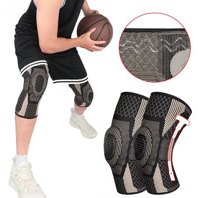 1/2Pcs Knee Brace Compression Sleeve Support for Arthritis Pain Relief - Knee Sleeves Pads with Side Stabilizers Knee Braces