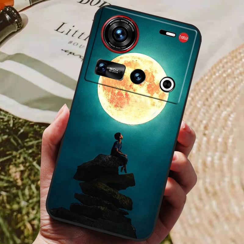 Pro pouzdro ZTE Nubia Z70 Ultra 5G 6,85'' Černé silikonové TPU měkký kryt telefonu pro Nubia Z70 Ultra Ochranné zadní kryty Z 70 Ultra