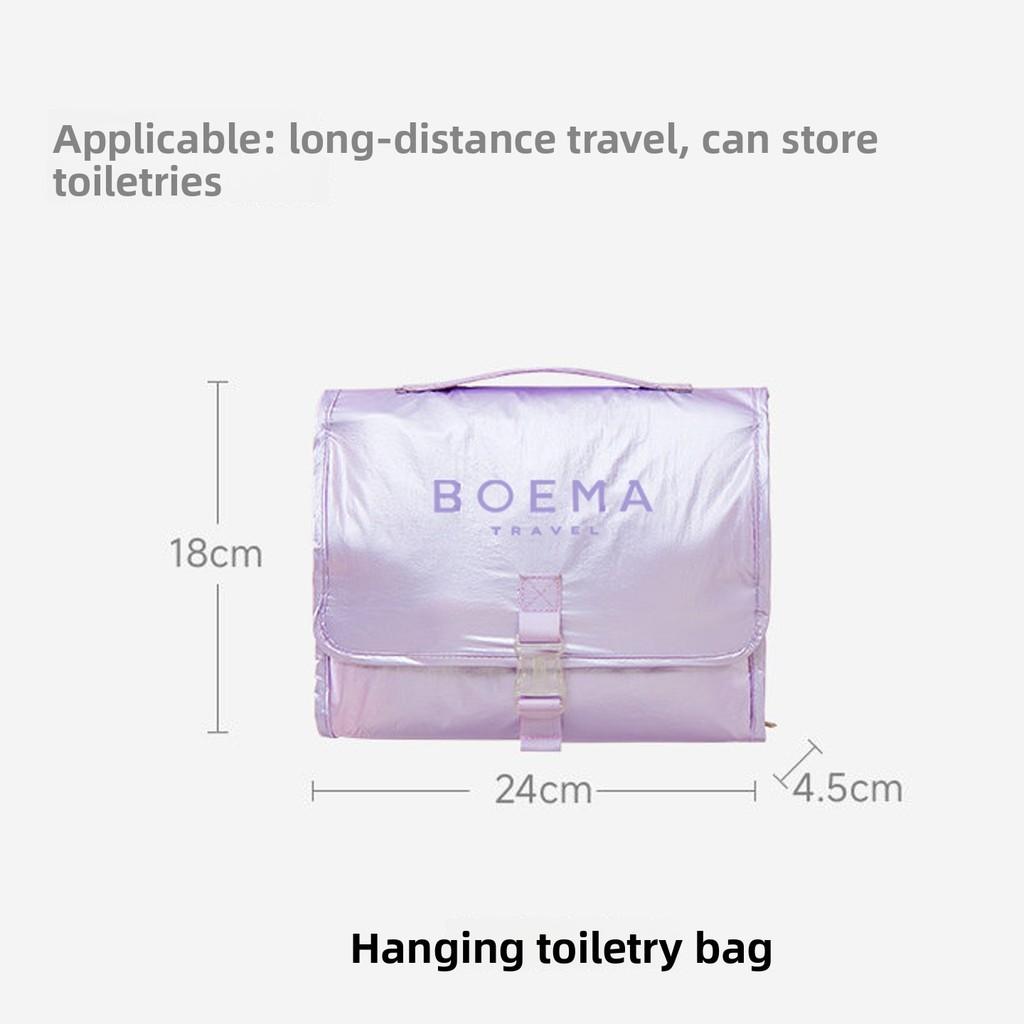 Style Large Capacity Travel Wash Bag With Divided Sections And Waterproof Tpu Lining